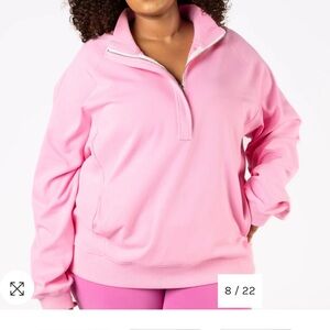 P’tula quarter zip sweatshirt brand new in pink